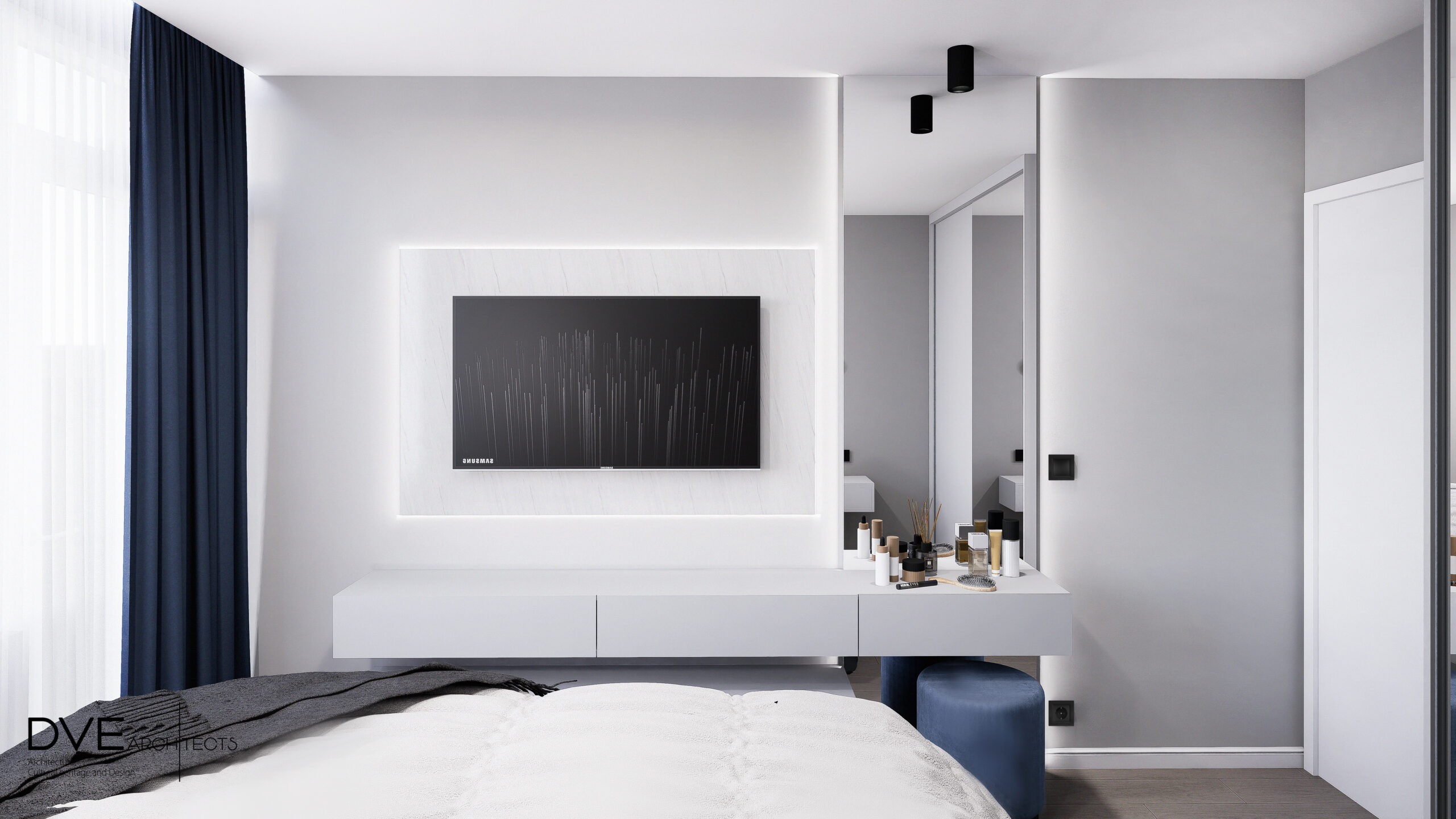интериорен тв секция | www.dvearchitects.com