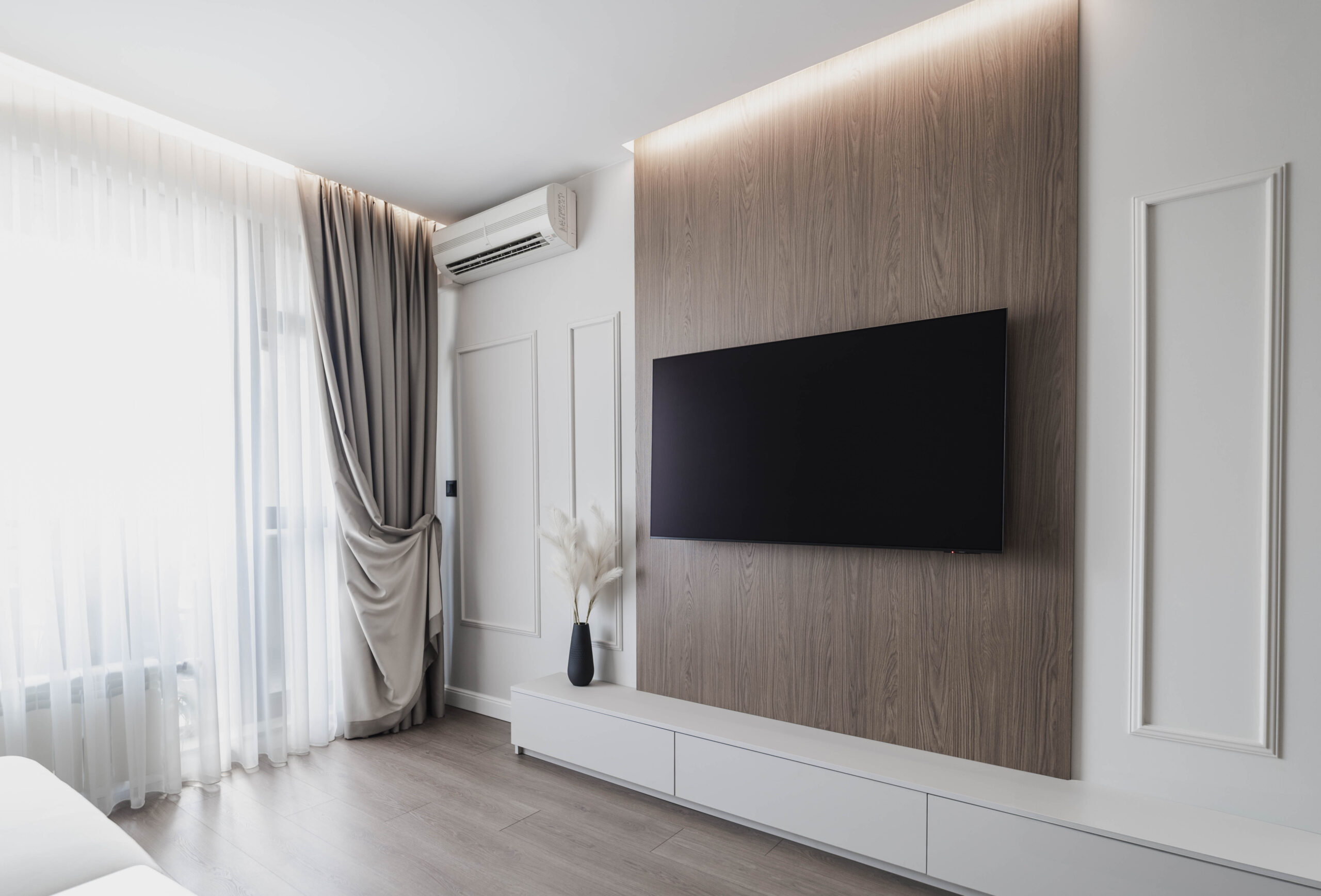 интериор тв секция | www.dvearchitects.com