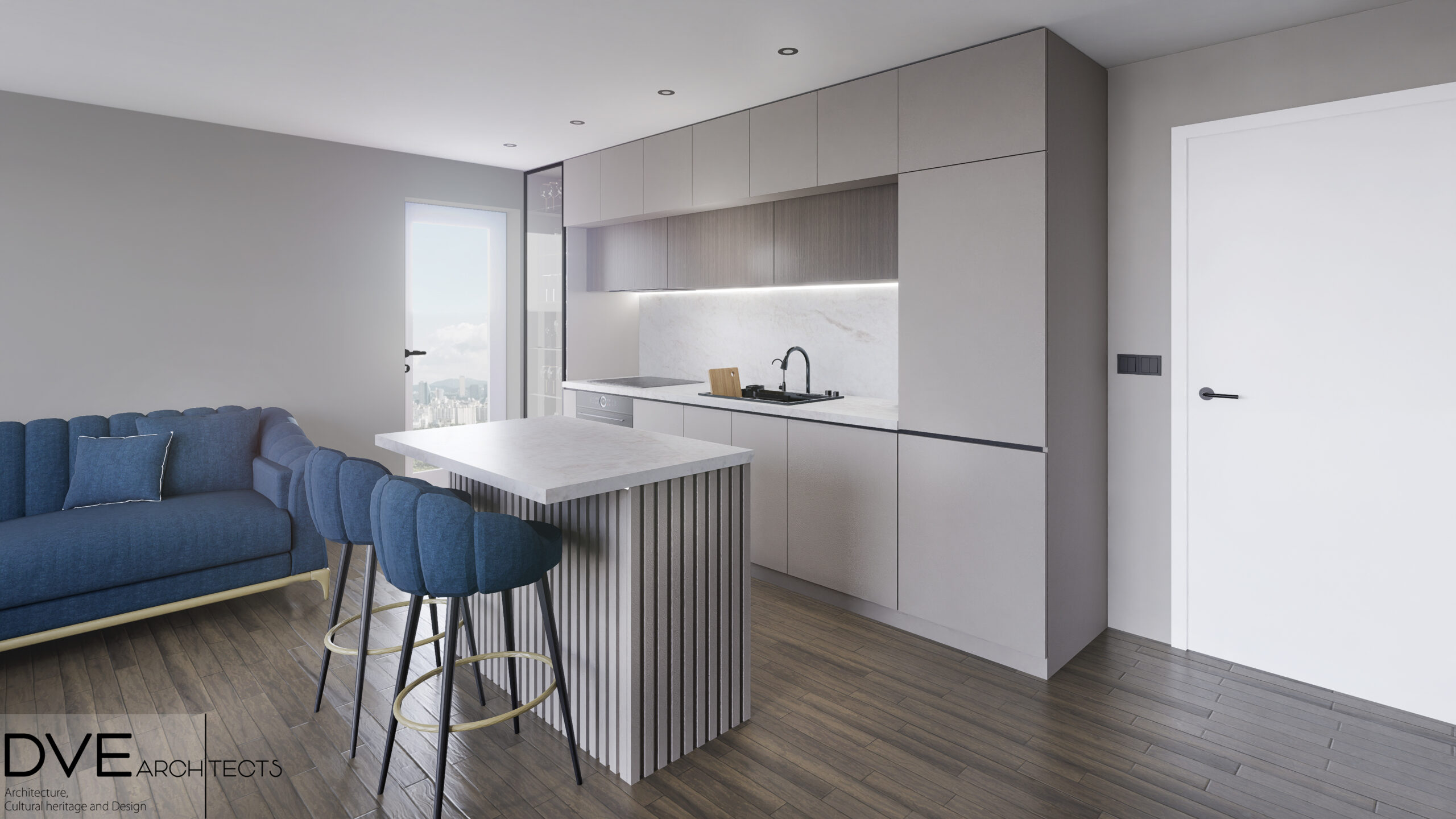 интериор на кухня | www.dvearchitects.com
