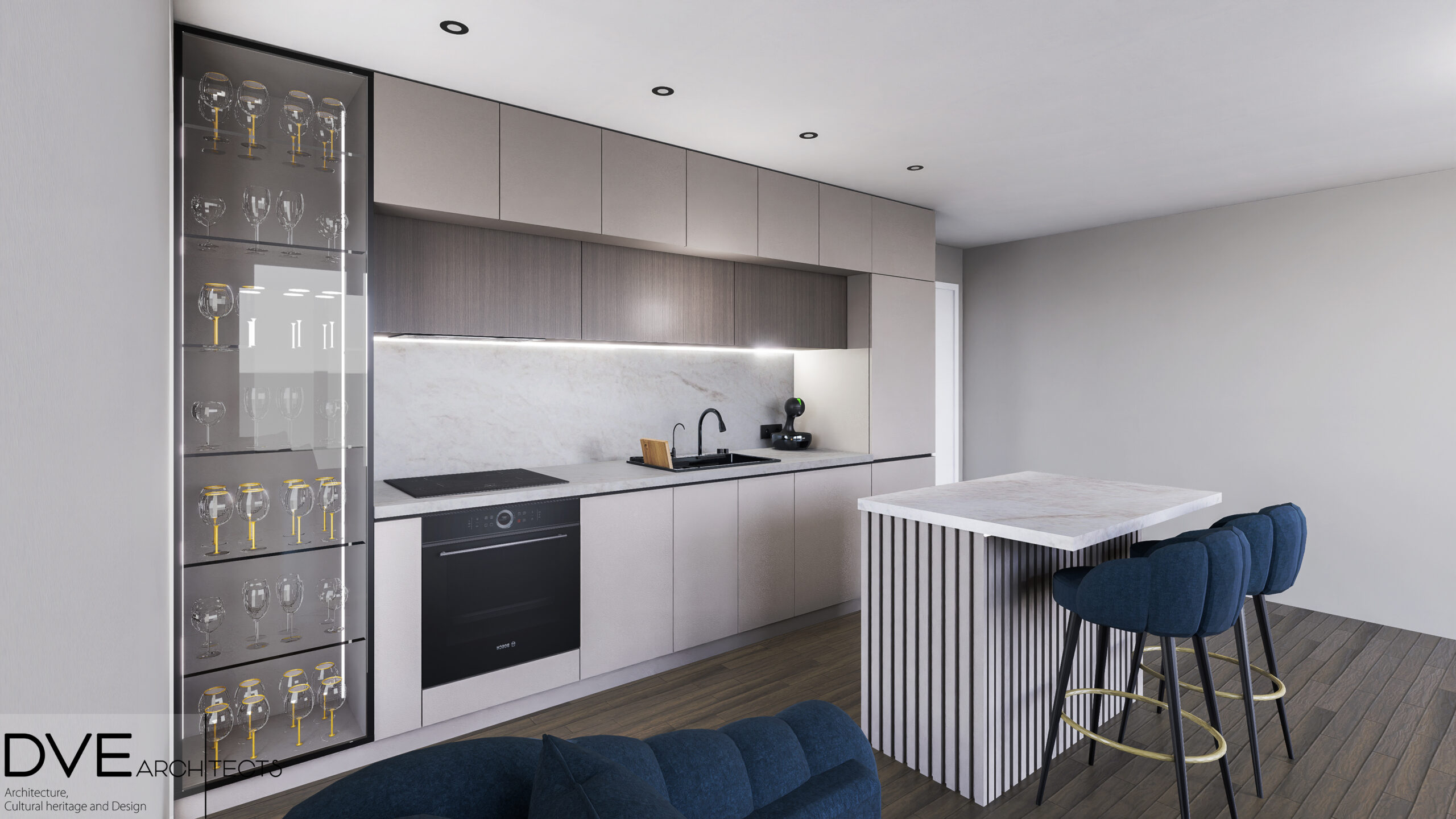 интериор на кухня | www.dvearchitects.com